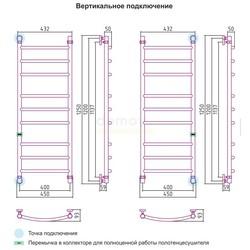 Полотенцесушитель водяной Сунержа Галант 120x40 ( золото )