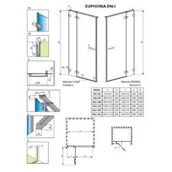 Душевая дверь Radaway Euphoria DWJ 90