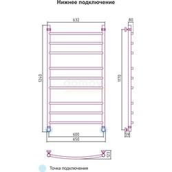 Полотенцесушитель водяной Сунержа Иллюзия 100x50