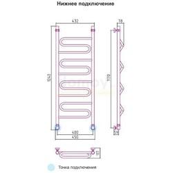 Полотенцесушитель водяной Сунержа Элегия 120x40 ( хамелеон )