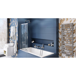 Душевая шторка Excellent Liner 110х140, хром