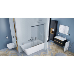 Душевая шторка Excellent Liner 110х140, хром