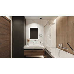 Душевая шторка Excellent Liner 110х140, хром