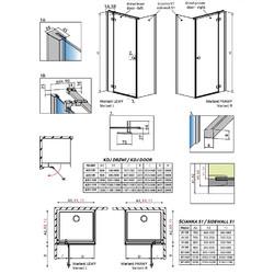 Душевой уголок Radaway Fuenta KDJ 110x80