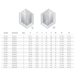 Душевой уголок New Trendy Reflexa EXK-5091 110х90