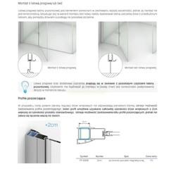 Душевой уголок New Trendy REFLEXA Wall L 100x80