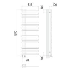 Полотенцесушитель TERMINUS Астра П24 70х1200