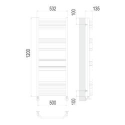 Полотенцесушитель TERMINUS Виктория П22 500х1200
