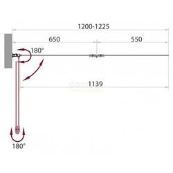 Душевая шторка BELBAGNO SELA-V-21-120/140-Ch-Cr-R 120х140