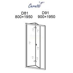 Душевая дверь Cerutti D91 90x195