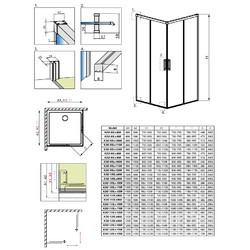 Душевой уголок Radaway Idea KDD 100x110