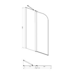 Душевая шторка Bravat ALFA BG110.5111A 110х135