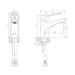 Комплект смесителей Bravat серии ECO-D F193158C + F693158C-B