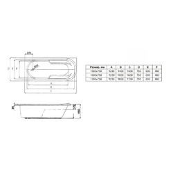 Акриловая ванна Lavinia Boho Bristol 35020070 170х75