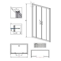 Душевая дверь Radaway Premium Plus DWD 140