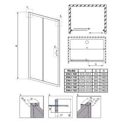 Душевая дверь Radaway Premium Plus DWJ 140