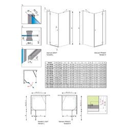 Душевой уголок Radaway Torrenta KDJ 90Lx100