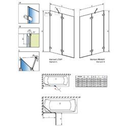 Шторка для ванны Radaway Euphoria PND II 100 Right