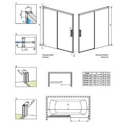 Шторка для ванны Radaway Idea PN DWJ 170 Right