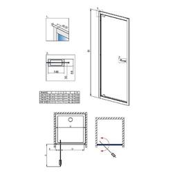 Душевая дверь Radaway Twist DW 100