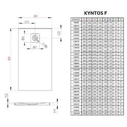 Душевой поддон Radaway Kyntos F 150x80 White