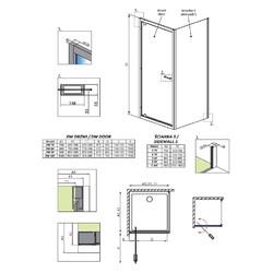 Душевой уголок Radaway Twist DW+S 100x80