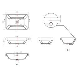 Накладной умывальник Bravat C22206W-ENG