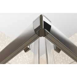 Душевой уголок Ravak Blix BLRV2K-120+BLRV2K-120, блестящий + транспарент