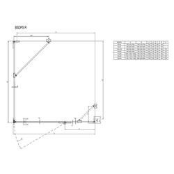 Душевой уголок Ravak Brilliant BSDPS-90/90 R, хром + транспарент