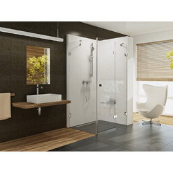 Душевой уголок Ravak Brilliant BSDPS-90/90 R, хром + транспарент