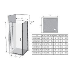 Душевой уголок Ravak SmartLine SMSD2 + SMPS 90х90