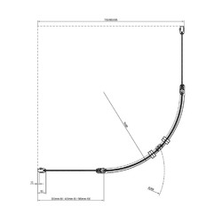 Душевой уголок Ravak Chrome CSKK4-90, блестящий + транспарент