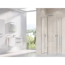 Душевой уголок Ravak Chrome CRV2-90+CRV2-90, блестящий + транспарент