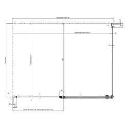 Душевой уголок Ravak Chrome CRV2-100+CPS-100, блестящий + транспарент