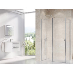 Душевой уголок Ravak Chrome CRV2-90+CPS-80, блестящий + транспарент