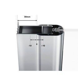 Душевой уголок Ravak Chrome CRV2-100+CPS-80, блестящий + транспарент