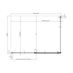 Душевой уголок Ravak Chrome CRV2-100+CPS-80, блестящий + транспарент