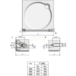 Душевая дверь ROTH (Roltechnik) TCN1/ 1000 (728-1000000)