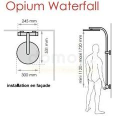Душевая стойка c тропическим душем Valentin Opium Waterfall