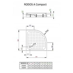 Душевой поддон Radaway Rodos A Compact 80x80