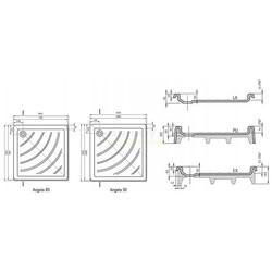 Душевой поддон Ravak Angela PU 90x90