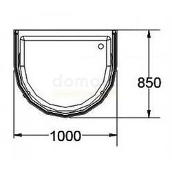 Душевой поддон Sturm DW WELLE 85x100x14