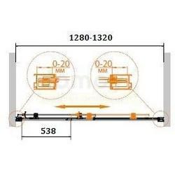 Душевая дверь Cezares Relax-BF-1-130-C-Bi 130х185