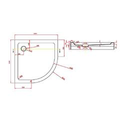 Душевой поддон Bravat Drop Type-R2 P210 100х100