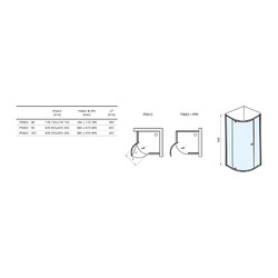 Душевой уголок Ravak Pivot PSKK3-90, чёрный + транспарент
