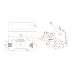 Гидромассажная ванна SSWW AU858 R 180х90
