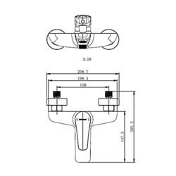 Смеситель для ванны Bravat Arden F6351385CP-01-RUS