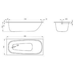Стальная ванна BetteForm 160х70