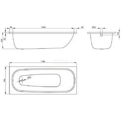 Стальная ванна BetteForm 170х70