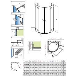 Душевой уголок Radaway Essenza Pro PDD 90Lx90R